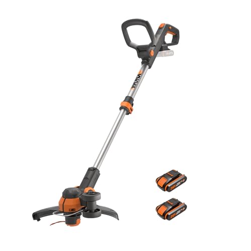 WORX WG163E Decespugliatore Tagliabordi a Batteria 20V, stelo in Alluminio...