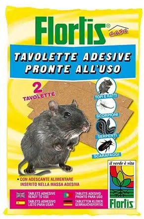 tavolette adesive per topi Flortis