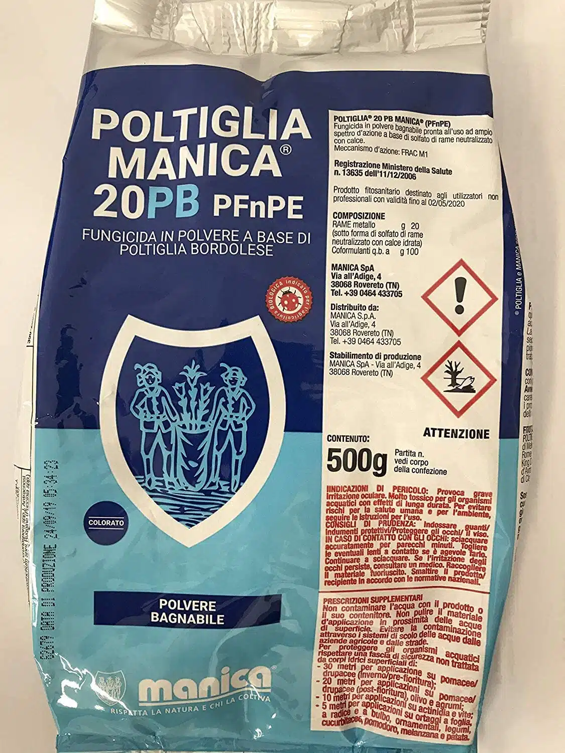 Poltiglia bordolese contro la peronospora - Poltiglia bordolese