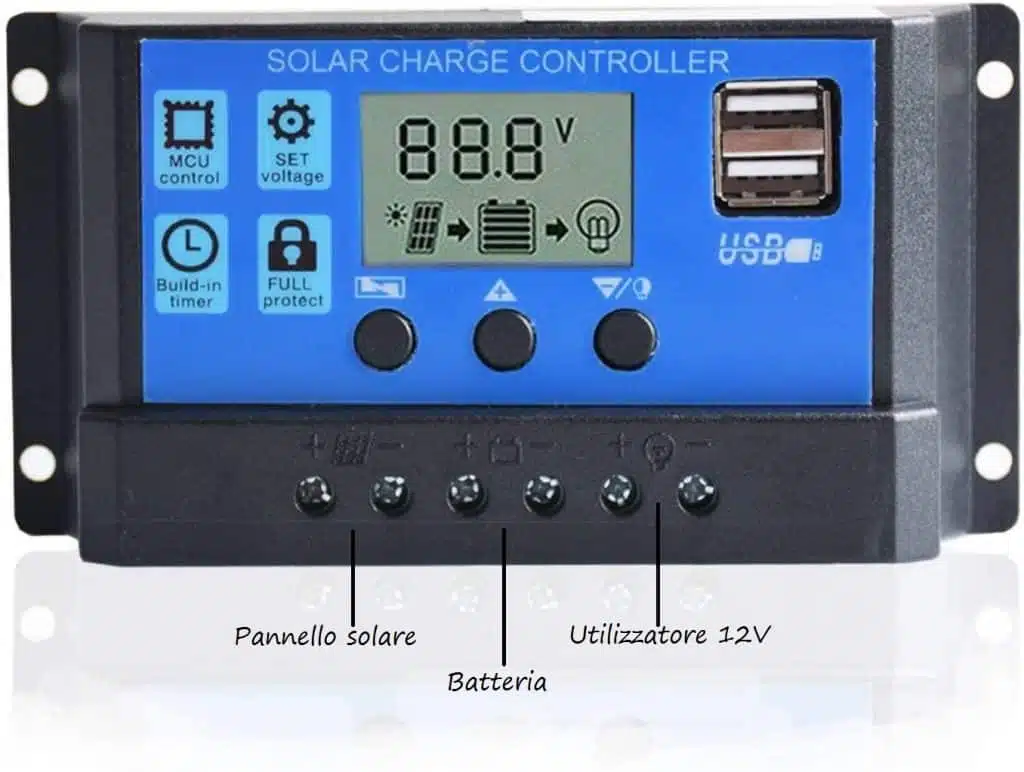Irrigazione ad energia solare - Modificato! 10 Come realizzare un sistema di irrigazione ad energia solare-controller di carica solare schema