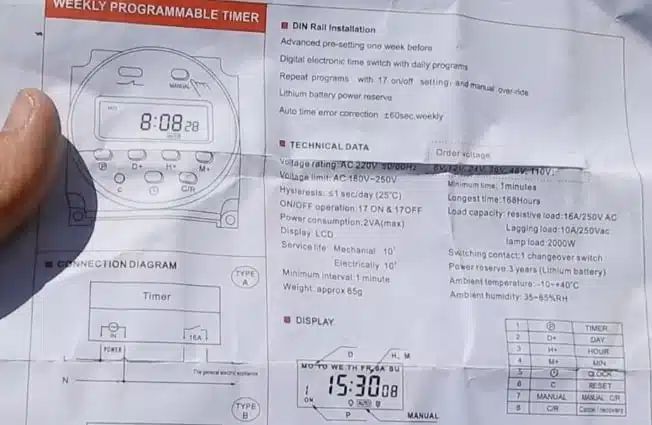 Irrigazione ad energia solare - Modificato! 15 rele temporizzato-schema