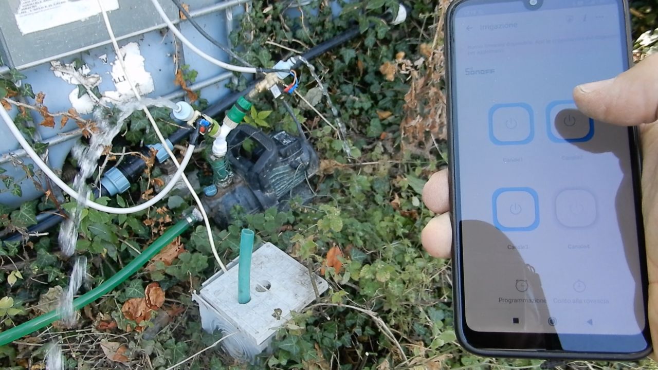 Sonoff 4ch Pro irrigazione orto 10