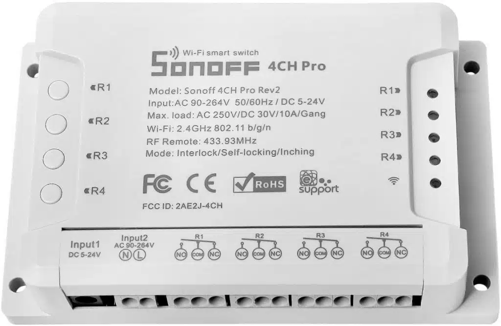 Sonoff 4CH Pro impianto irrigazione orto