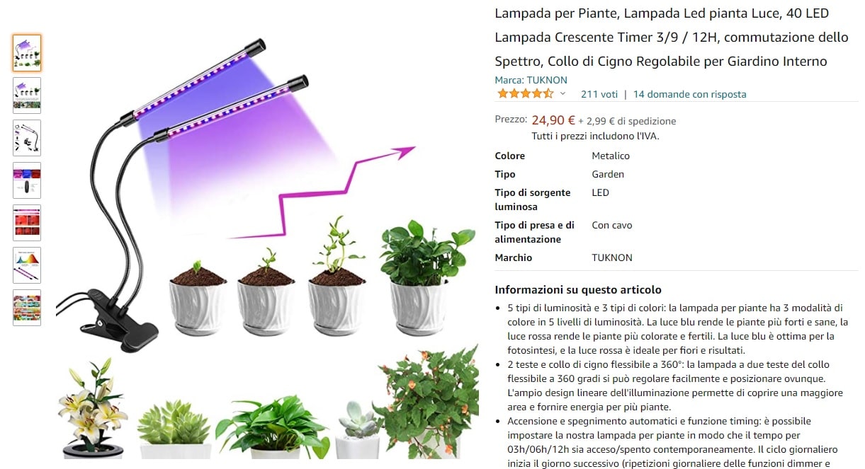 Lampada LED Atmosfera Koki A Conchiglia Con Glitter - Luce Multicolore USB O Batteria