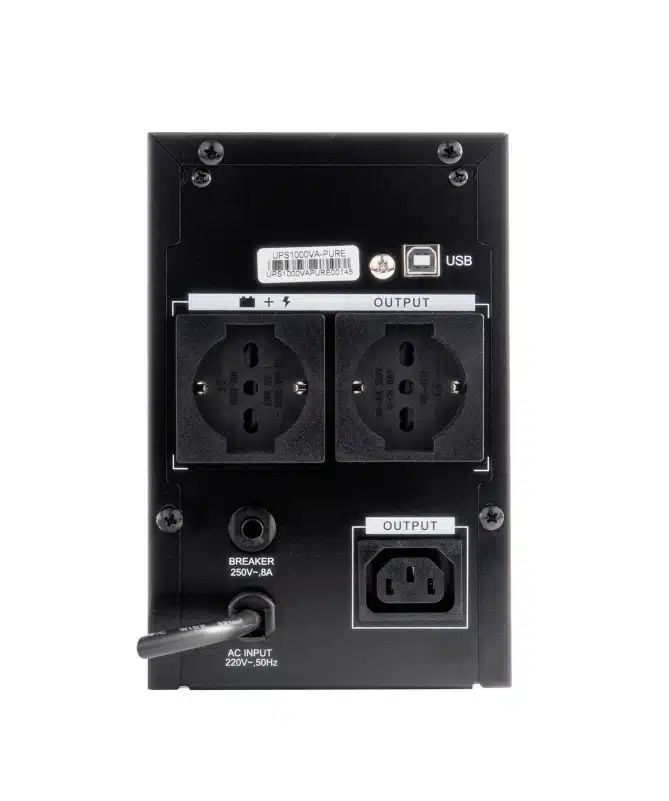 Test dell'UPS VulTech Pure 1000VA per stufa a pellet 4 UPS Vultech 1000 Pure Line per stufa a pellet