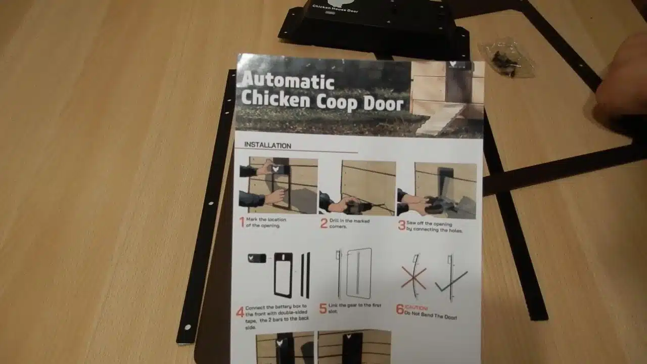 porta automatica per pollaio da 30 Euro -istruzioni