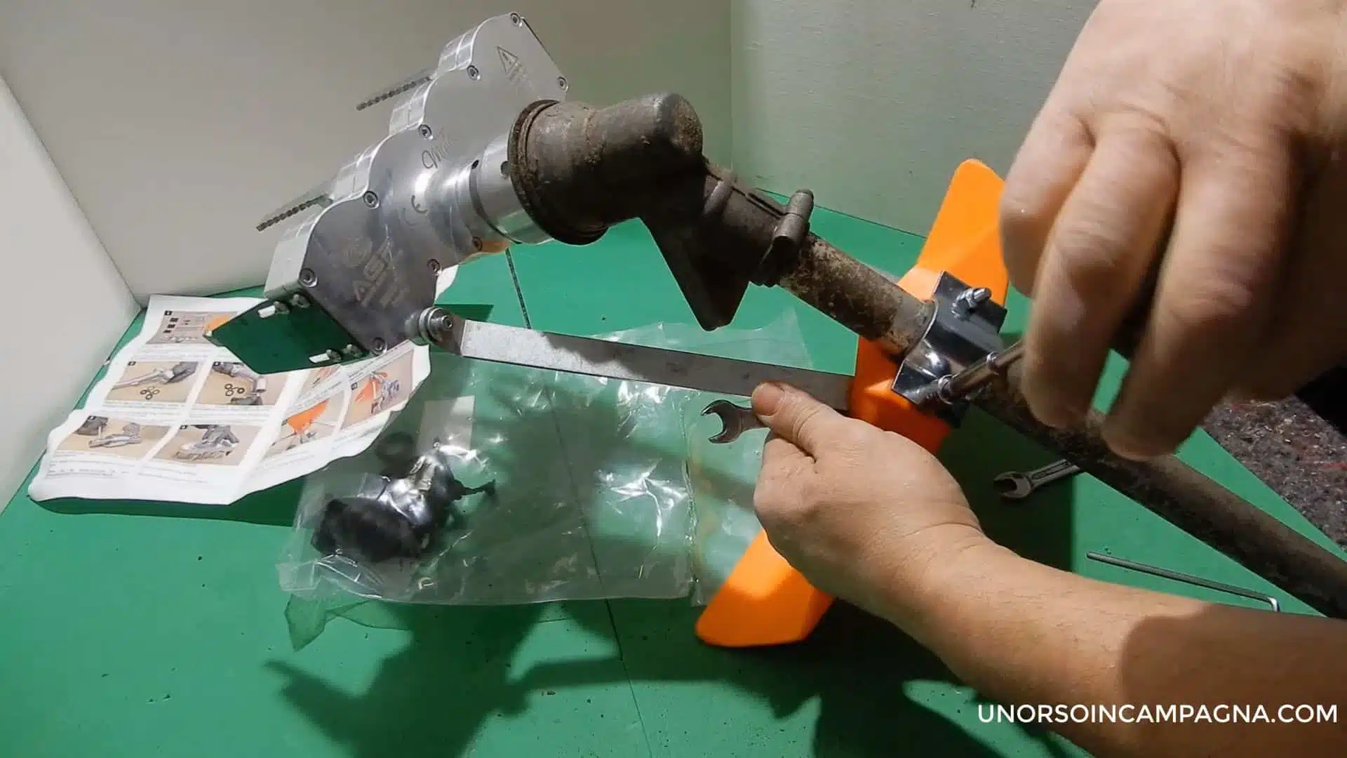 Fresa per decespugliatore Mytilla. Guida al montaggio e test completo! 5 Montaggio fresa Mytilla