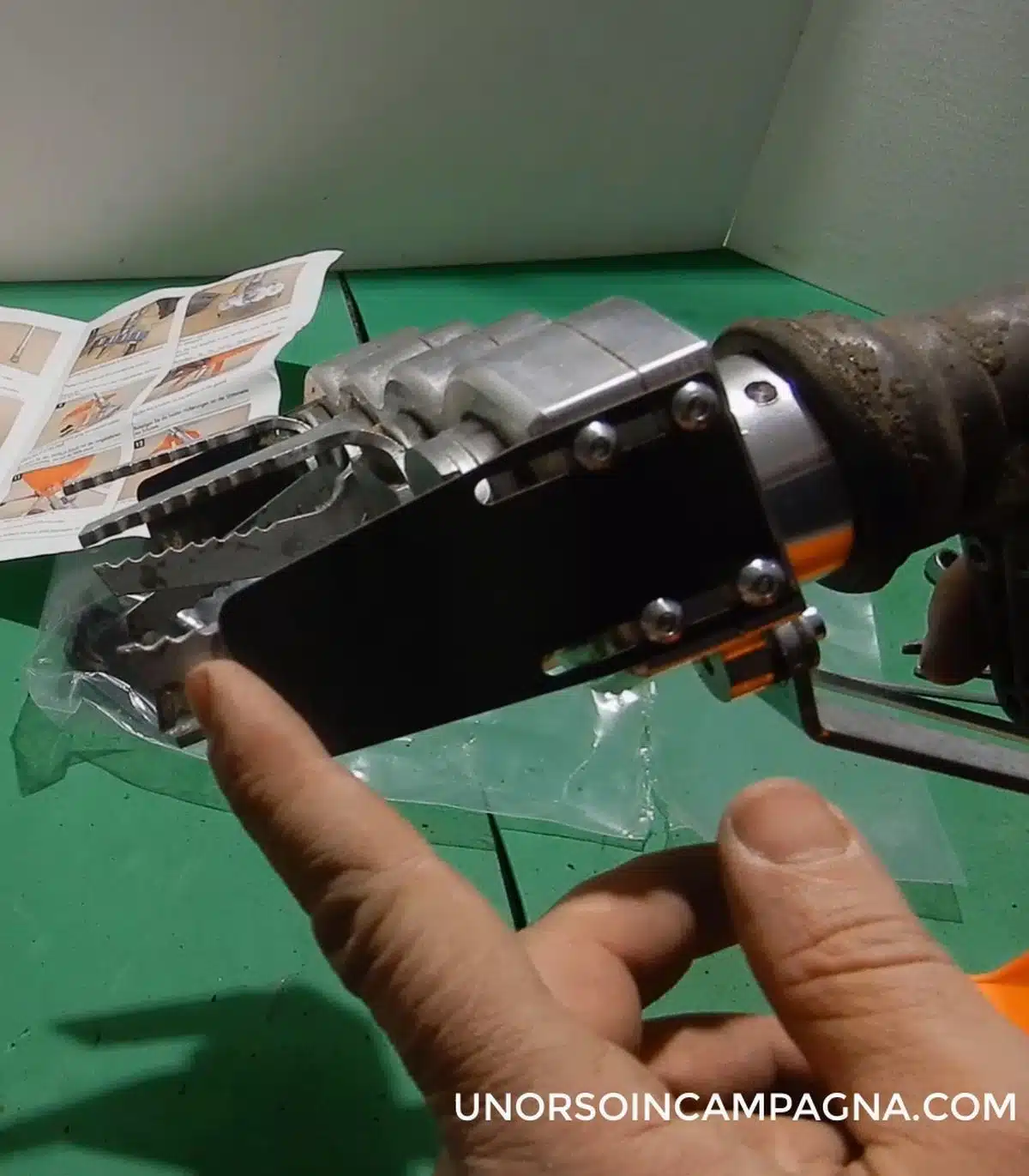 Fresa per decespugliatore Mytilla. Guida al montaggio e test completo! 9 Test Mytilla-registro di profondita