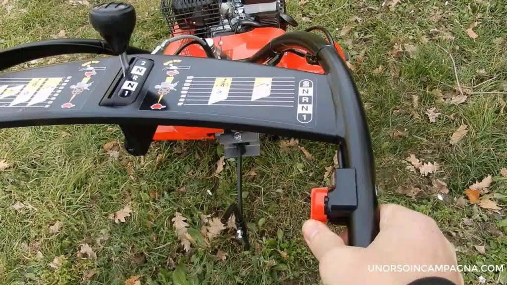 Motozappa a scoppio PUBERT VARIO 55 P C3. Test completo! 8 Start e Stop Motozappa PUBERT VARIO 55 P C3