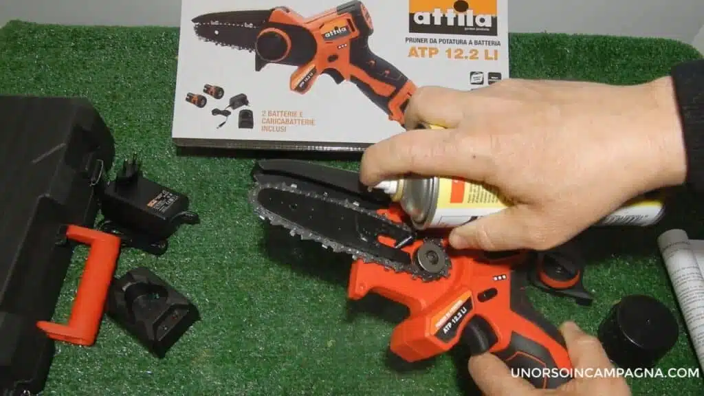 Potatore Attila ATP 12.2 Li - lubrificazione