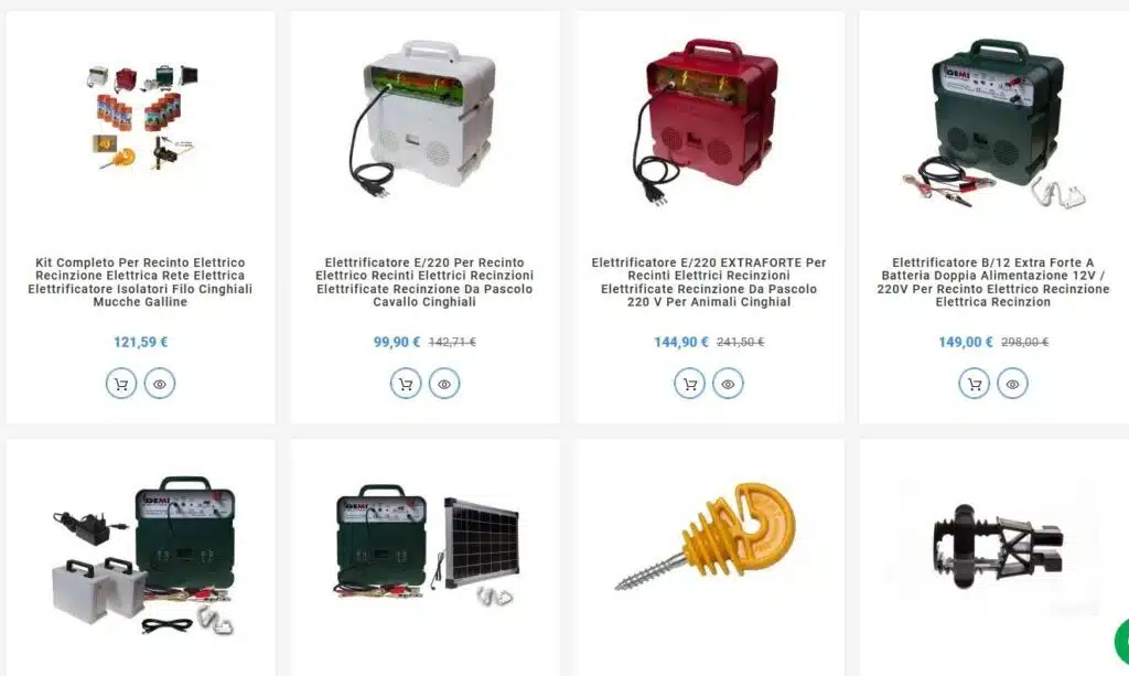 Recinto elettrico per il pollaio GEMI B/12 - Catalogo elettrificatori GEMI Elettronica