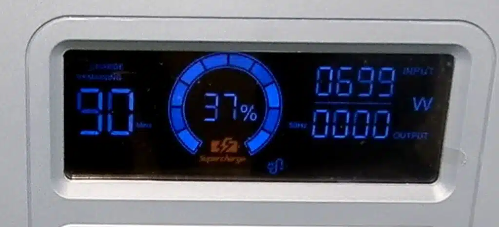 Centrale elettrica portatile FULLSENT - display