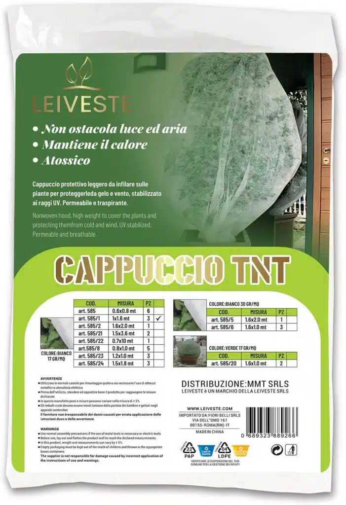 Agrumi in vaso in inverno: freddo, concimazione e pacciamatura 4 cappuccio TNT
