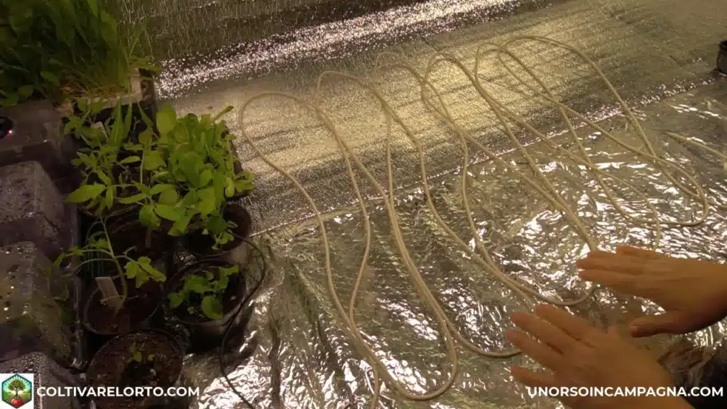 Come realizzare un semenzaio riscaldato con il cavetto riscaldante 6 cavetto riscaldante nel semenzaio 5