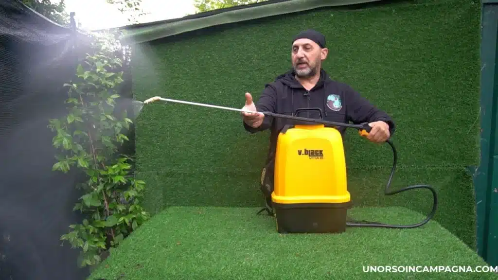Pompa a batteria Volpi V-Black Vita 16 test completo: la mia esperienza sul campo 8 Pompa a batteria VOLPI Vita 16 trattamento con zeolite 3